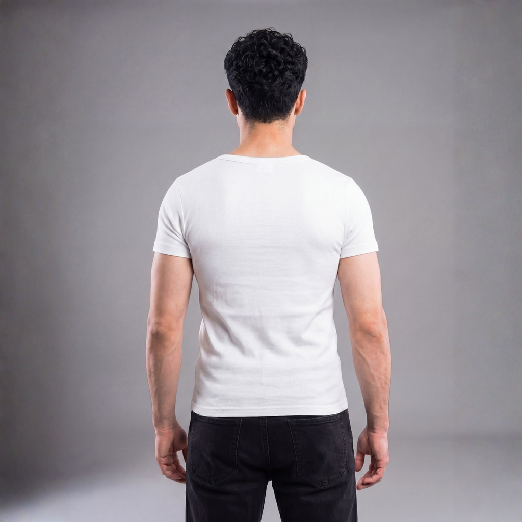 Half-Sleeve White Vest