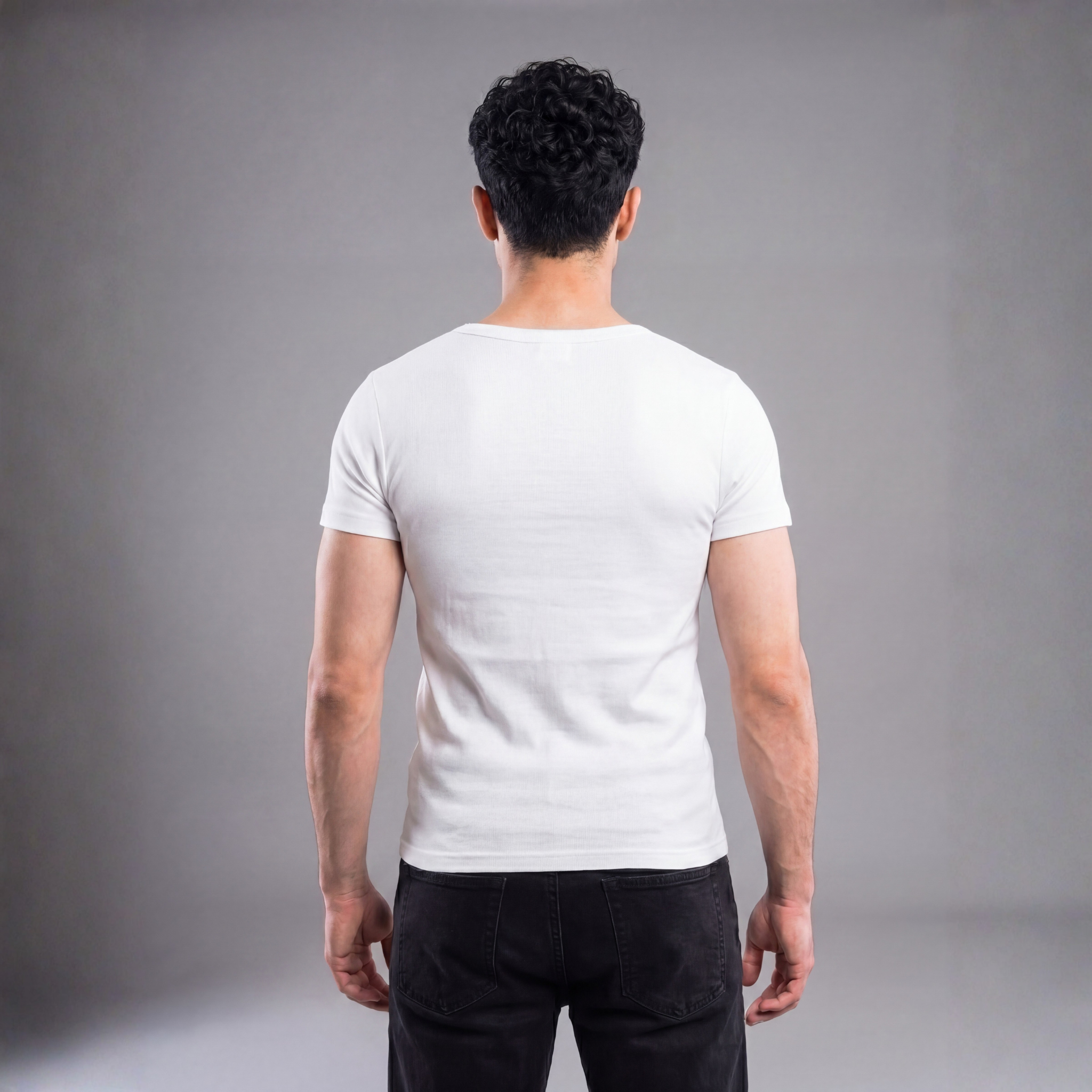 Half-Sleeve White Vest