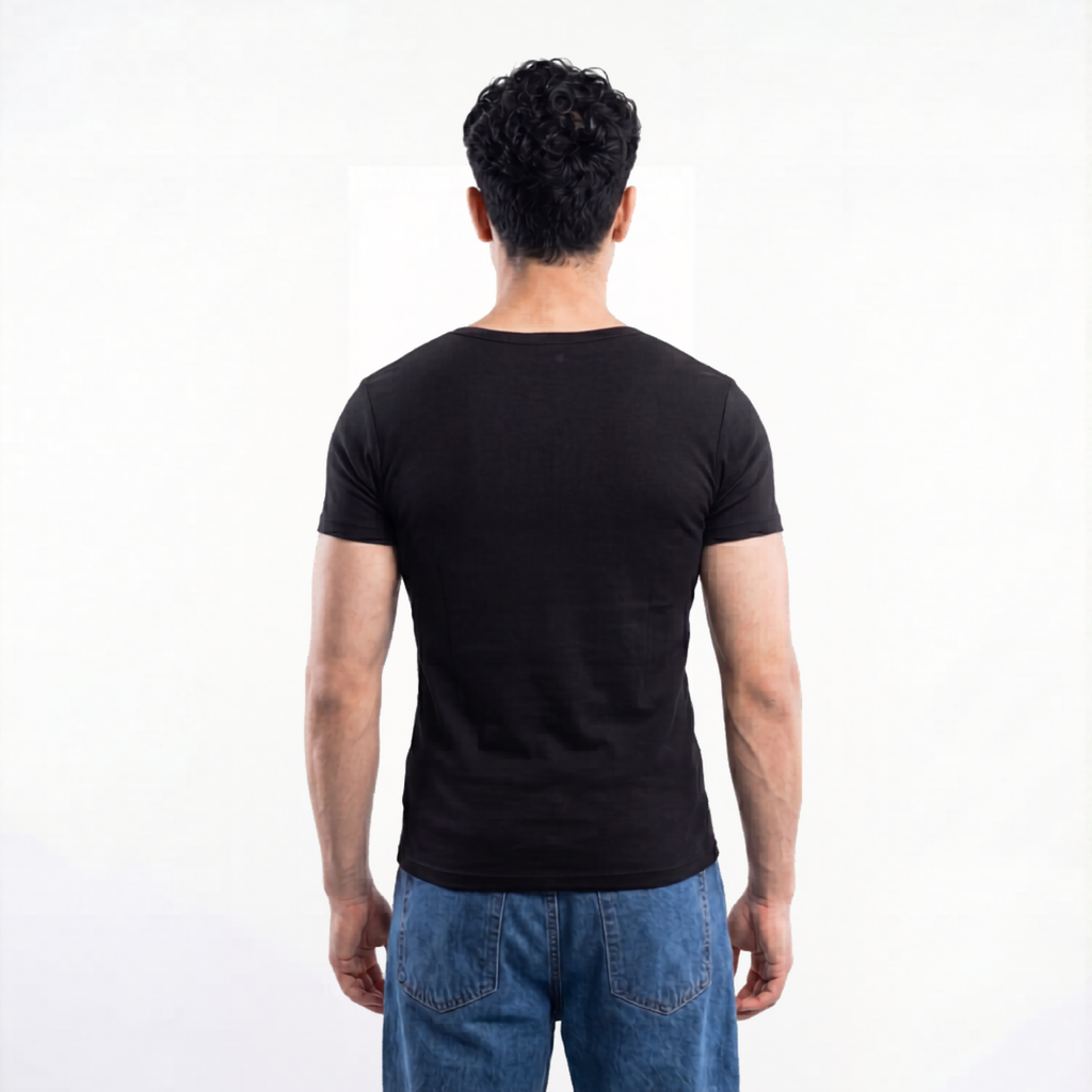 Half-Sleeve Black Vest